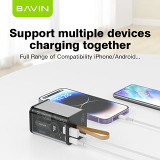 BAVIN Y-PC1010S 20000mAh Fast Charging Powerbank w/ Creative Transparent Shell