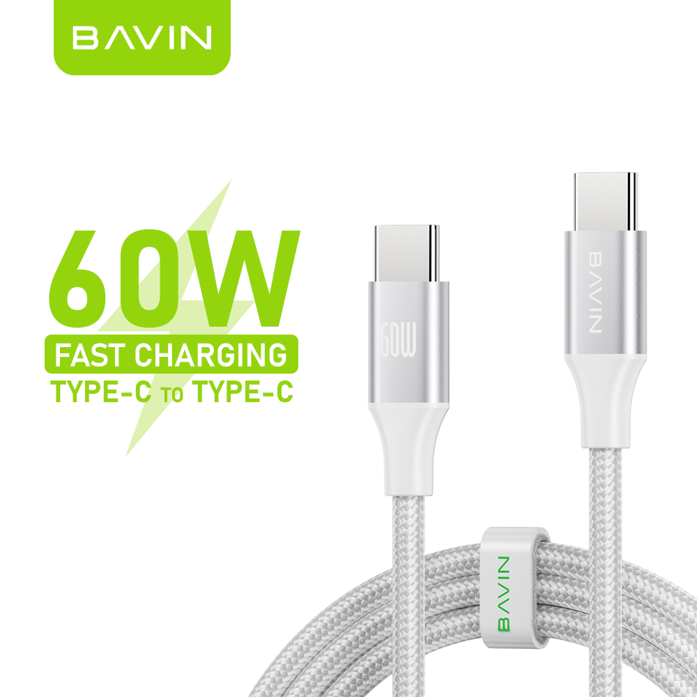 BAVIN U-CB201-XX QC3.0 Fast Charging 0.5 / 1 / 1.5 / 2MCable Nylon Braided Wire For iPh Micro & Type-C