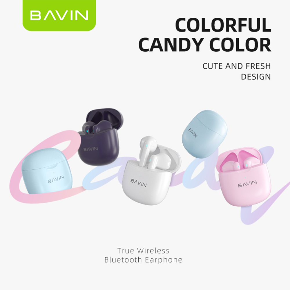 BAVIN HB-BA-19 TWS Wireless Bluetooth Earbuds w/ High Stereo Sound & Touch Control