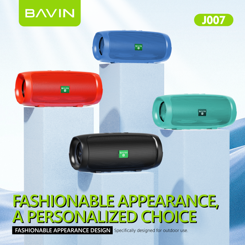 BAVIN DV-J007 Portable Splashproof Bluetooth Speaker w/ TF & USB Port