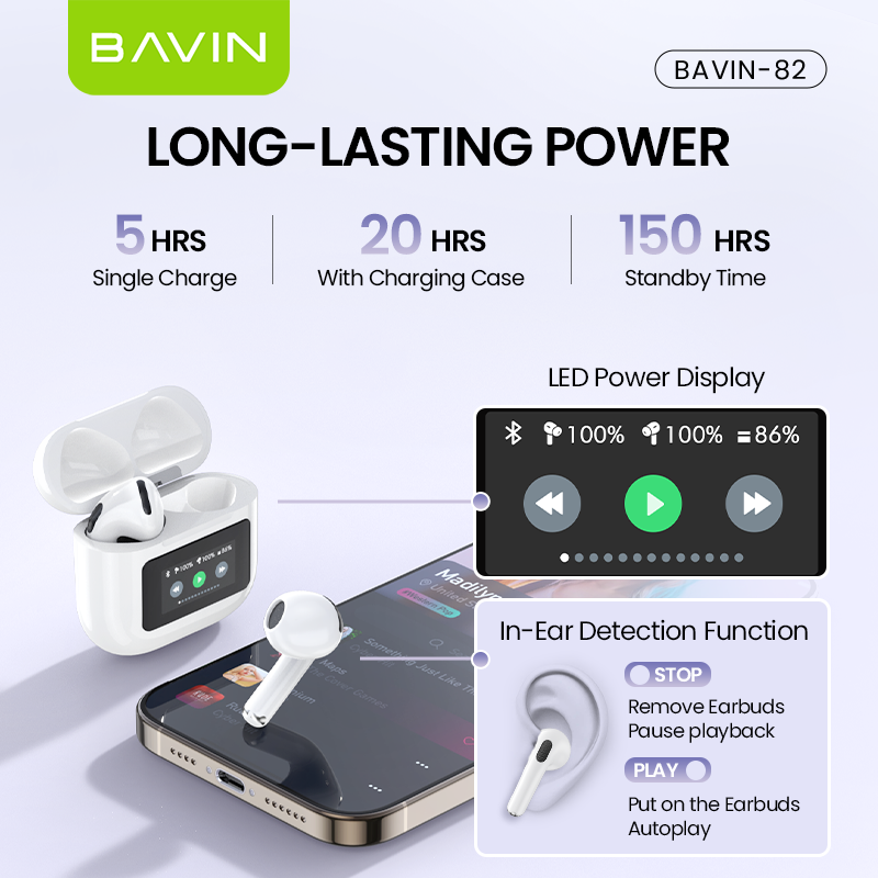 BAVIN HB-BA-82 Smart Wireless Earphones
