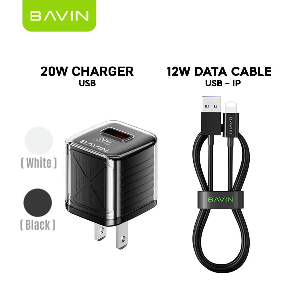 BAVIN C-PC967 20W Mini Fast Charger w/ Intelligent Chip for iPhone 16 & Android