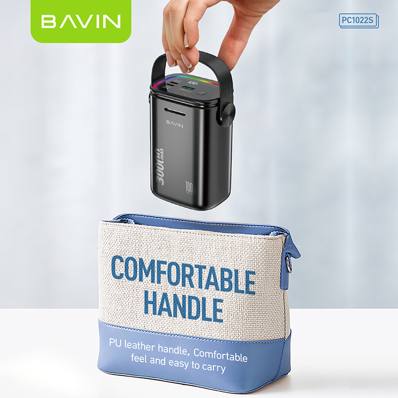 BAVIN Y-PC1022 30000mAh Fast Charging for Laptop Charging + Dual Output Port