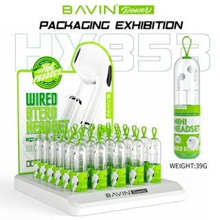 BAVIN H-3.5-HX853 3.5mm Hi-Fi Stereo Wired Earphones w/ Mic