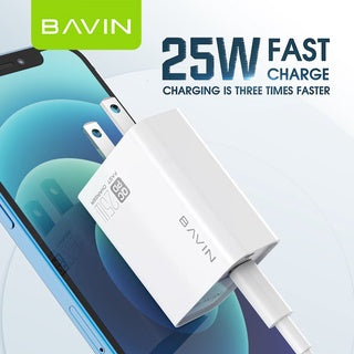 BAVIN C-PC657 Dual-Port Fast Charger for iPhone 16 Series