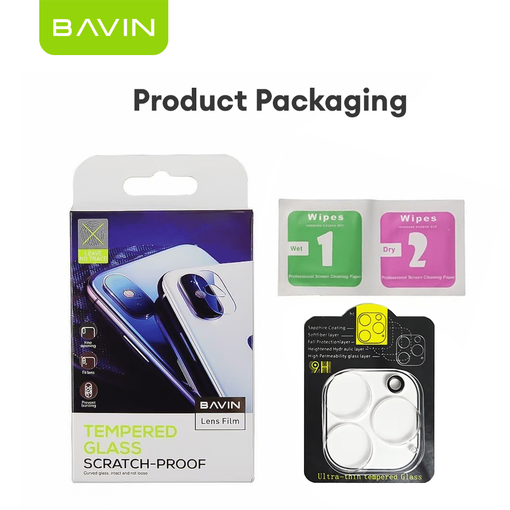 BAVIN Camera Lens Protector Transparent Camera Tempered Glass Scratch-Proof for iPhone 7 to 17 Series