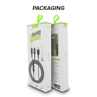 BAVIN U-CB076-3 3in1 Nylon Braided Fast Charging Cable for Micro USB iPh & Type-C