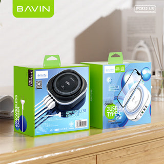 BAVIN C-W-PC832 45W 5-in-1 Multi-Functional Wireless Fast Charger