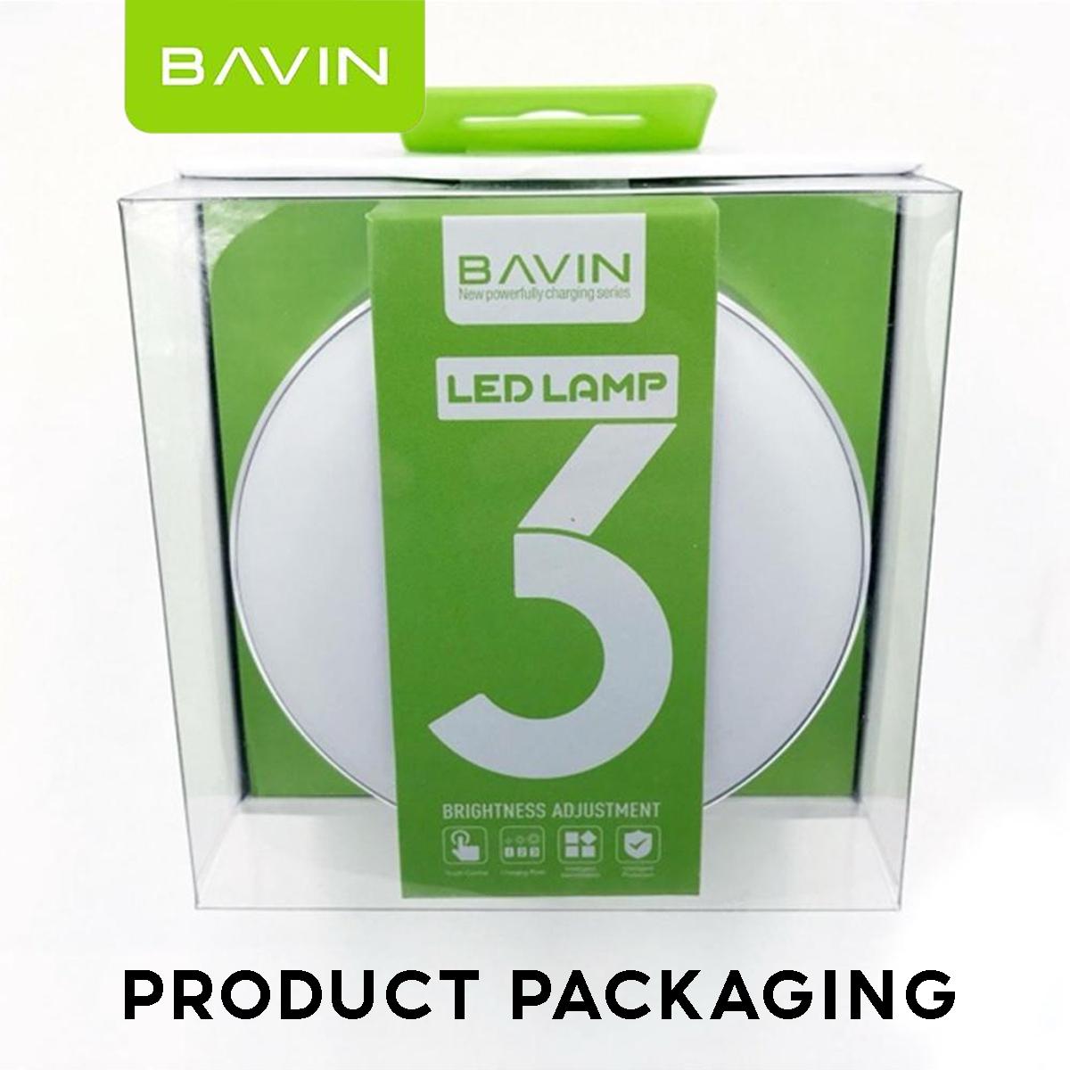 BAVIN C-U-A2208 2.4A Fast Charger w/ 2 USB Ports & LED Touch Lamp