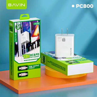 BAVIN C-PC800 45W PD Type-C Fast Charger for iPhone 16 & Laptops