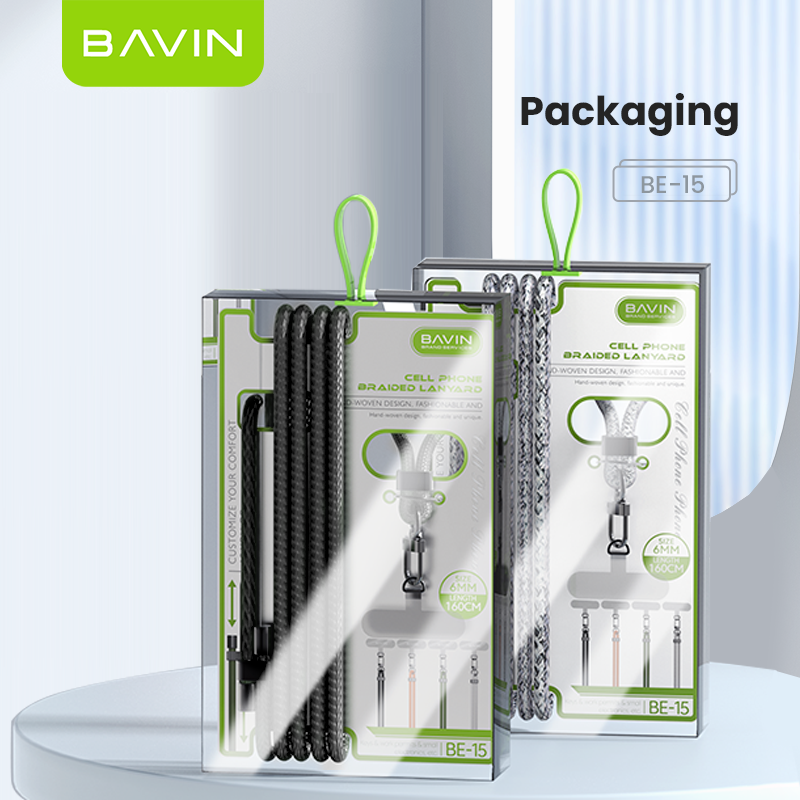 BAVIN BE15 Mobile Phone Strap Lanyard Phones Adjustable with 160cm Long Thick Cross-body Shoulder