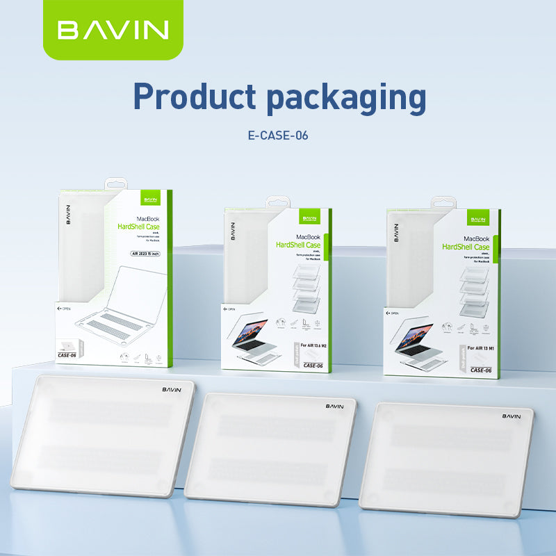BAVIN E-C06 Laptop Case w/ Keyboard Film Suitable For Macbook Air 13.6 inch A2681 A3113 15 Inch A2941