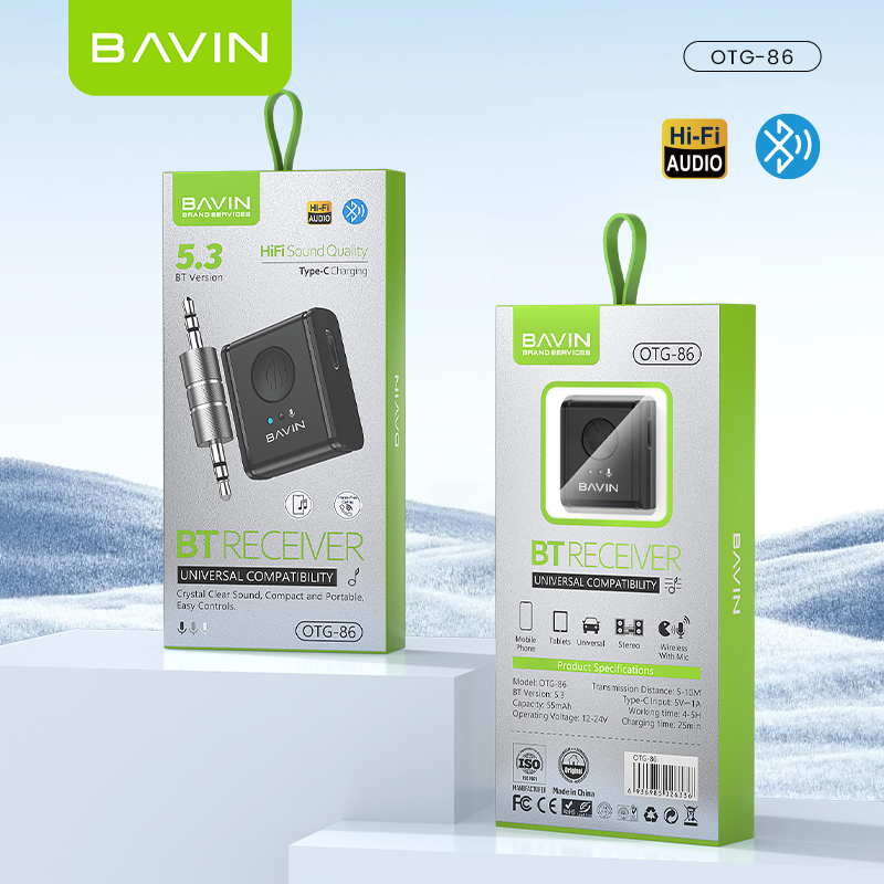 BAVIN U-O-86 Bluetooth 5.3 OTG Receiver w/ AUX