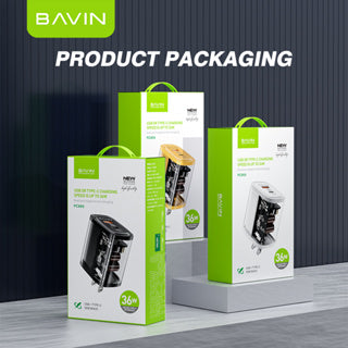 BAVIN C-PC869 36W PD Fast Charger Dual Port - Compatible for Laptop