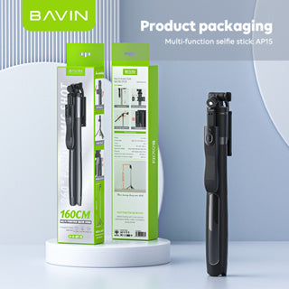 BAVIN D-Z-P15 360° Selfie Stick Tripod w/ Bluetooth Remote