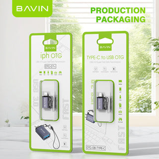 BAVIN U-O8-C OTG Adapter w/ Fast Data Transfer for iPhone 16 & Type-C Devices