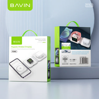 BAVIN C-W-PC962 15W 3-in-1 Magnetic Wireless Charger for iPhone 15 Series