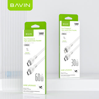 BAVIN U-CB222-XX 60W / 30W / 18W PD Qualcomm 3.0 Fast Charging Durable Data Cable
