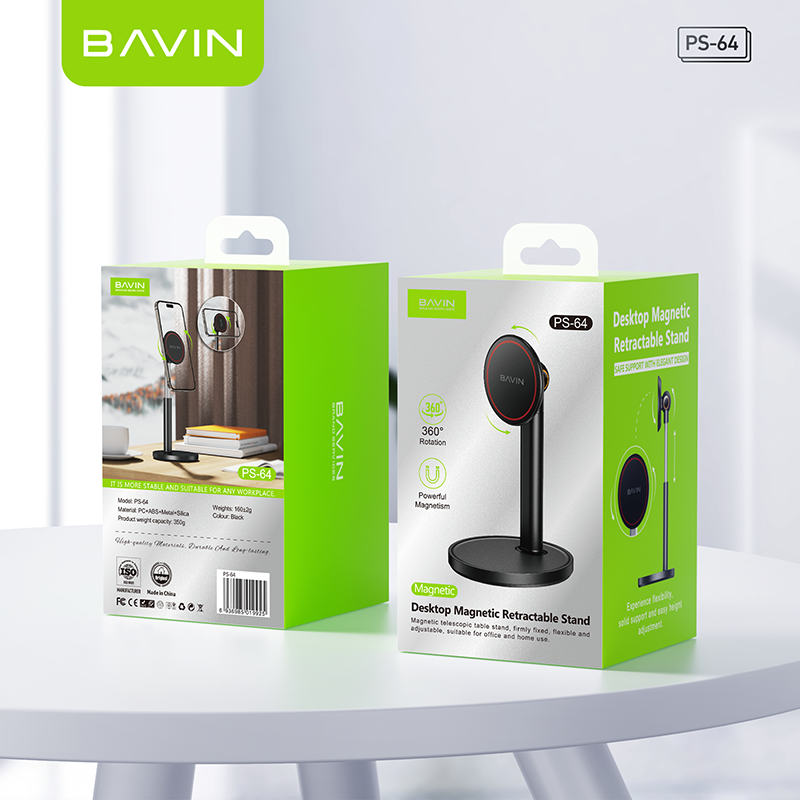 BAVIN D-S-PS64 360° Rotating Magnetic Phone Stand