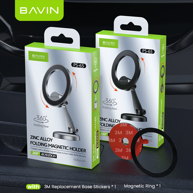 BAVIN D-S-PS65 Magnetic Folding Holder w/ 360° Rotation