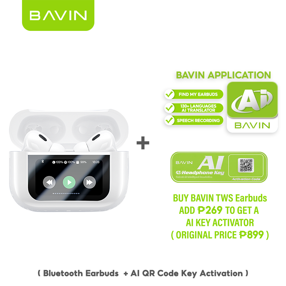 BAVIN HB-BA-73 ANC On-Ear Wireless Bluetooth 5.3 Earbuds