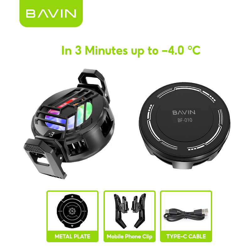 BAVIN Magnetic Gaming Phone Cooler | Fast Cooling, Heat Dissipation & Adjustable Fan Compatible for iPhone & Android