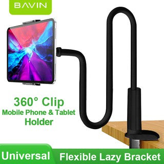 BAVIN Z10B Desktop Long Arm Mount Phone Holder with 360 Degree Rotation Multi-Angle Rotating Bracket