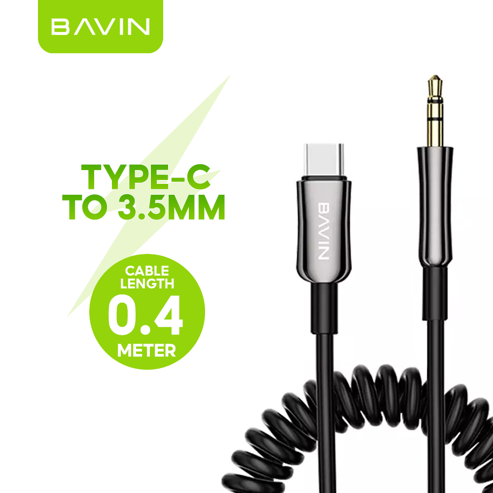 BAVIN H-C-AUX38 3.5mm to iPh/Type-C Aux Converter with High Fidelity Decoding Chip