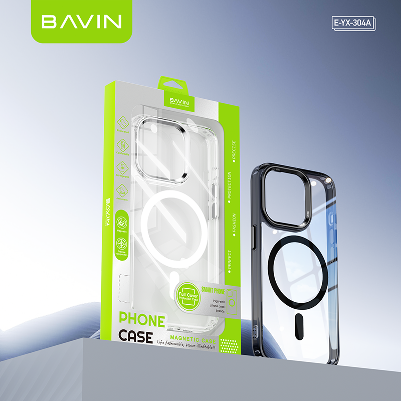 BAVIN E-YX304-XX Magnetic Wireless Phone Case for iPhone Pro Max Series