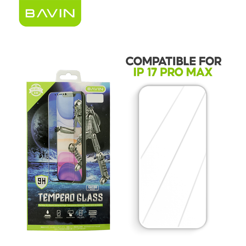 BAVIN 9H Glass Screen Pro+ Premium Tempered Glass Protector Compatible For iPhone 5 - 17 Series
