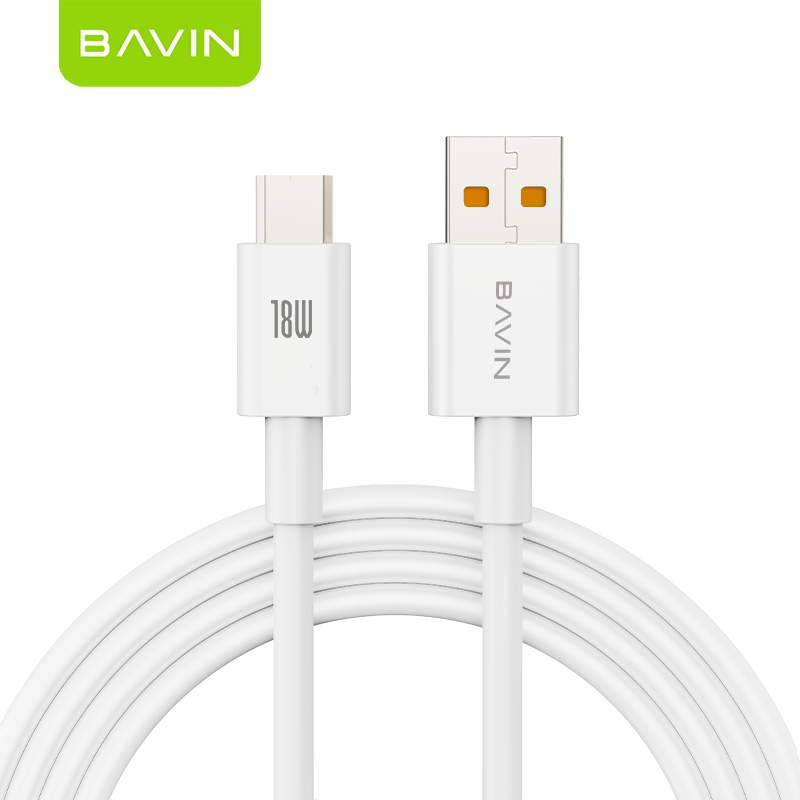BAVIN U-CB294-XX 6A Fast Charging 18W/12W Qualcomm 3.0 USB Fast Charge Data Cable for Type-C Micro & iPh