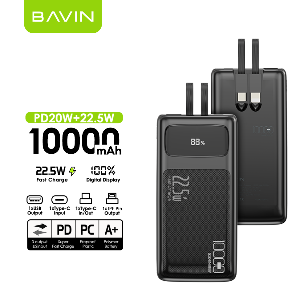 BAVIN Y-PC007 2000mAh / 10000mAh 22.5W Fast Charging Power Bank