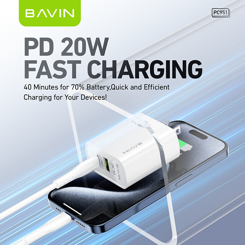 BAVIN C-PC951 20W Dual-Port PD Charger