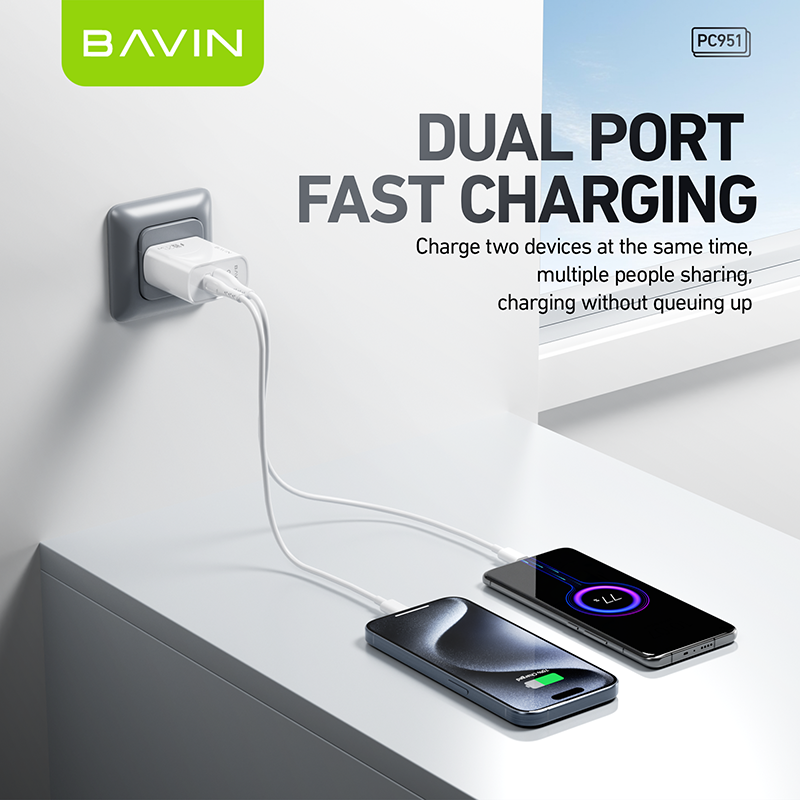 BAVIN C-PC951 20W Dual-Port PD Charger