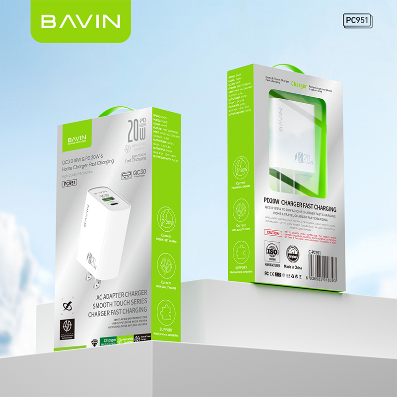 BAVIN C-PC951 20W Dual-Port PD Charger