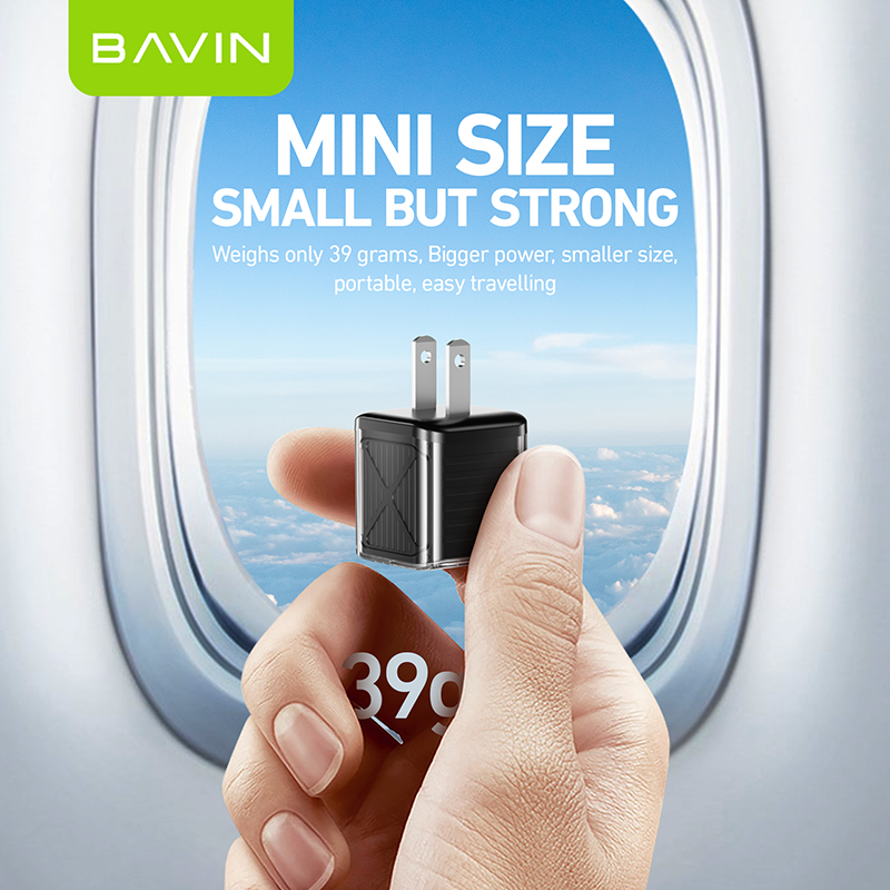 BAVIN C-PC967 20W Mini Fast Charger w/ Intelligent Chip for iPhone 16 & Android