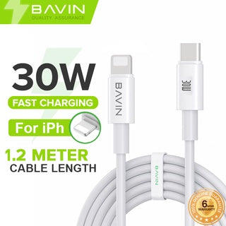 BAVIN U-CB253-XX 60W 30W 18W 12W Fast Charging & Data Transfer 2M Cable For Micro Type-C iPhone