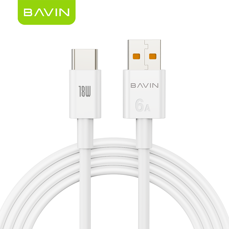 BAVIN U-CB294-XX 6A Fast Charging 18W/12W Qualcomm 3.0 USB Fast Charge Data Cable for Type-C Micro & iPh