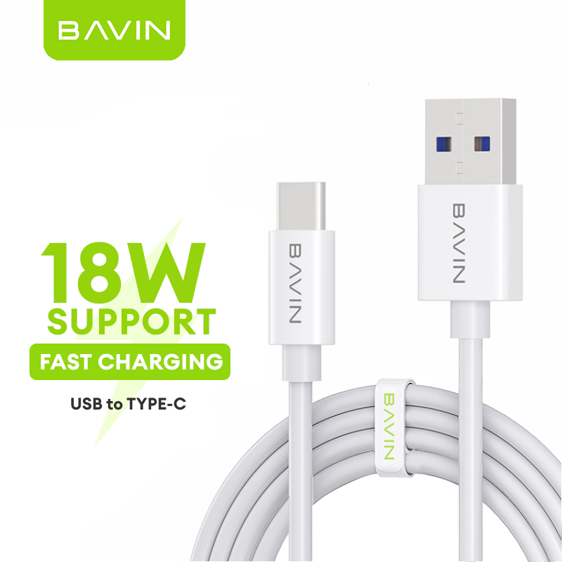 BAVIN U-CB008 12W / 18W / 20W / 60W Fast Charging Qualcomm3.0 Cable Charger High Speed Data Transfer 1/2/3 Meters Cord