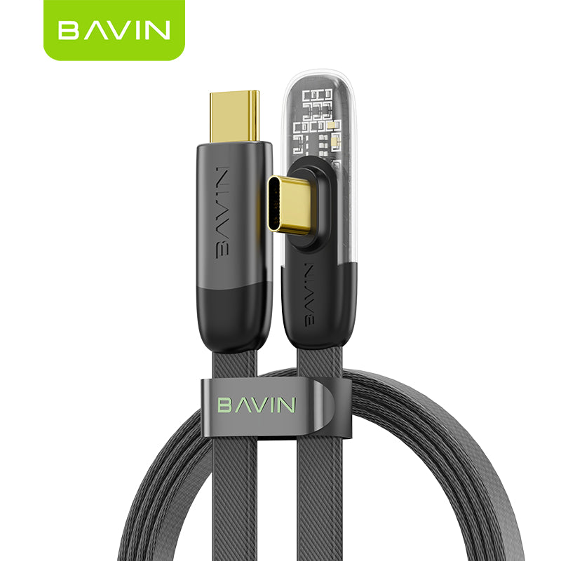 BAVIN U-CB281-XX 30W PD Fast Charging Cable 1.2m Braided Cord Design For Gaming