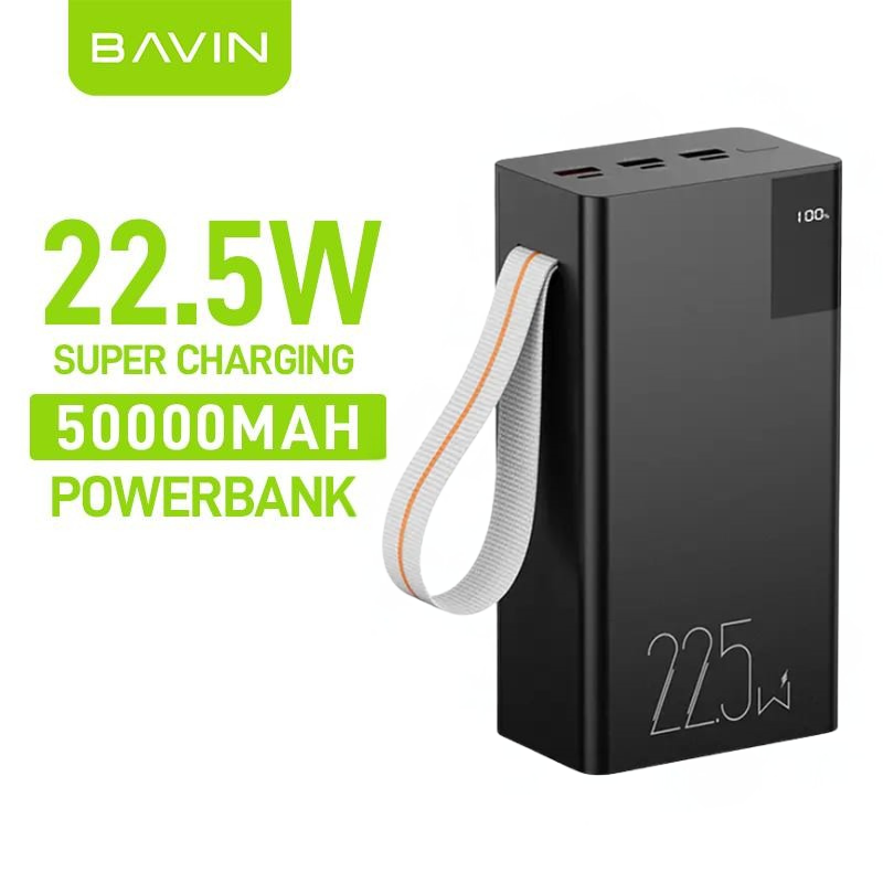 BAVIN Y-PC005S 50000mAh 22.5W Fast Charging Power Bank w/ Built-In Flashlight