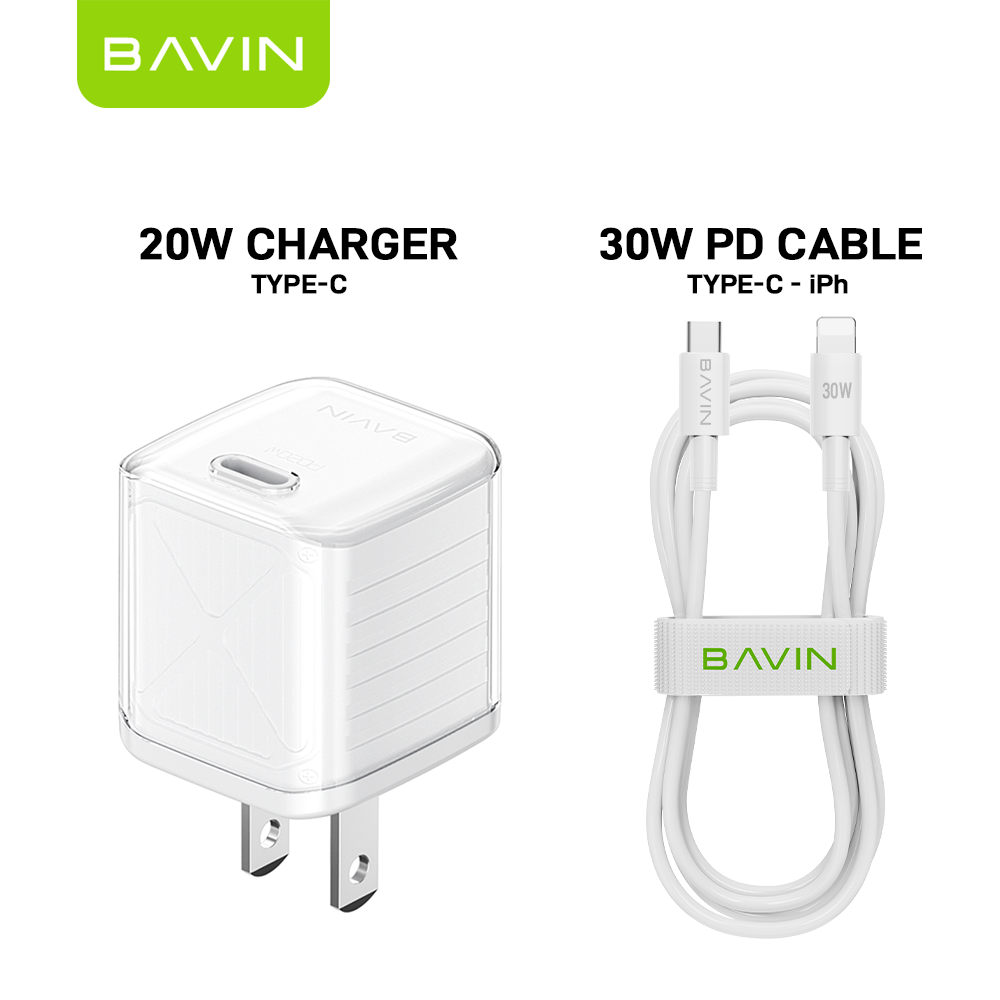 BAVIN C-PC966-XX 20W Mini Fast Charger for iPhone 16 Series