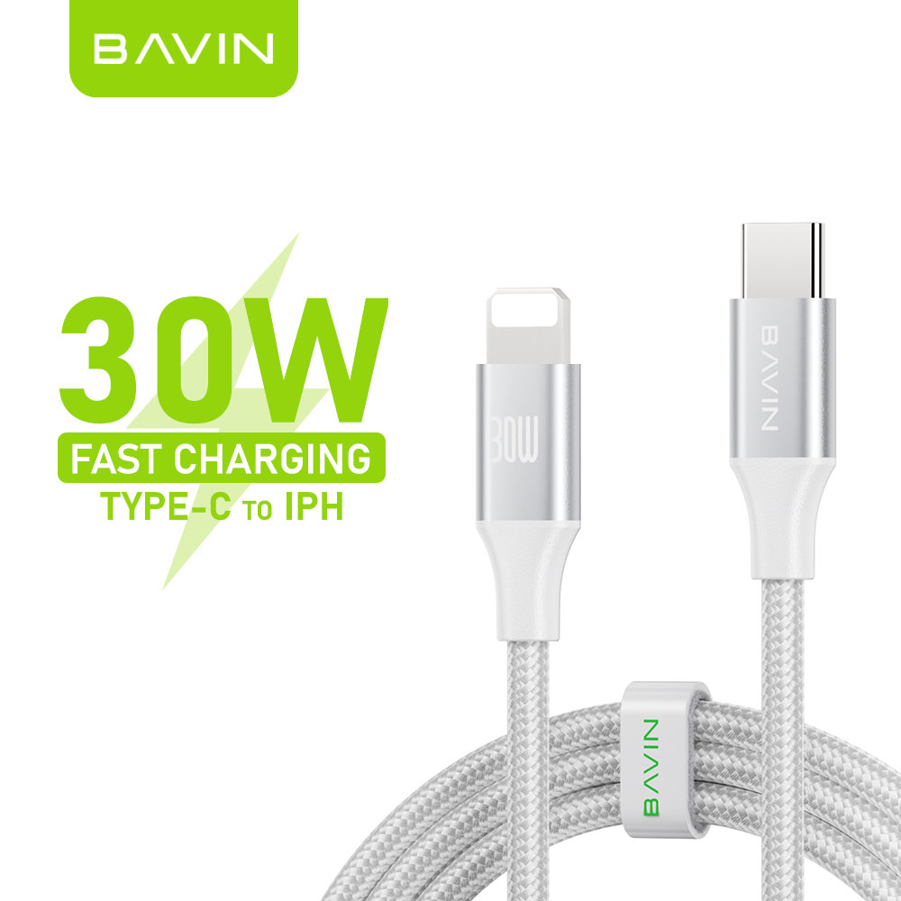 BAVIN U-CB201-XX QC3.0 Fast Charging 0.5 / 1 / 1.5 / 2MCable Nylon Braided Wire For iPh Micro & Type-C