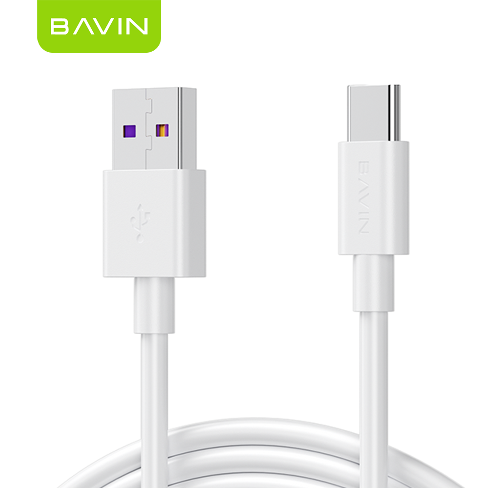 BAVIN U-CB393-C 6A Super Fast Charging High-Speed Data Transfer USB to Type-C Cable for Smartphones