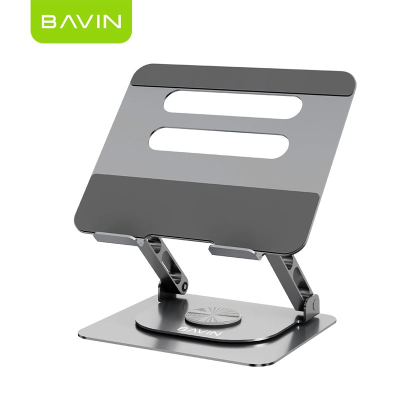 BAVIN D-S-PS51 Adjustable Aluminum Laptop (10-17") Stand w/ 360° Rotation