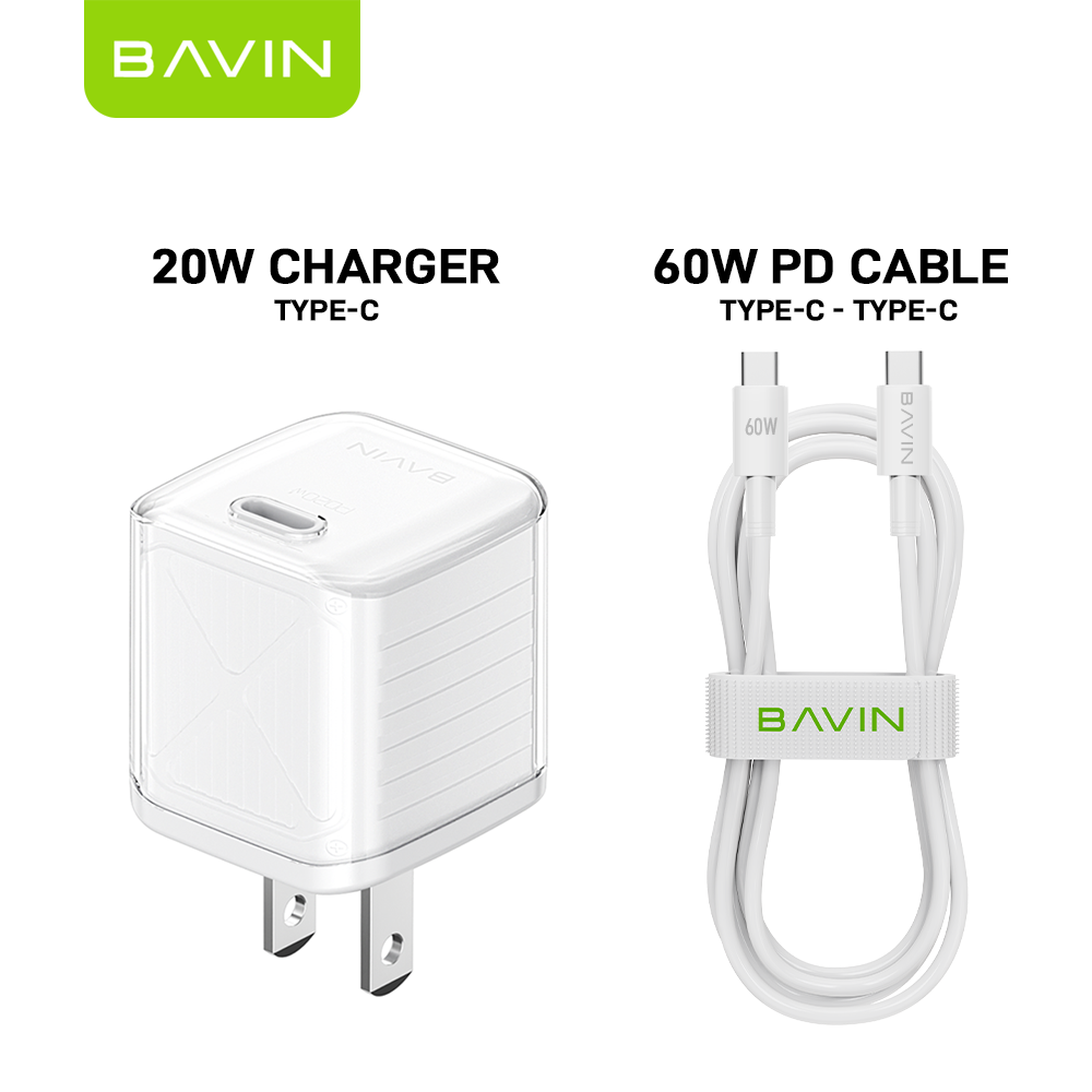 BAVIN C-PC966-XX 20W Mini Fast Charger for iPhone 16 Series