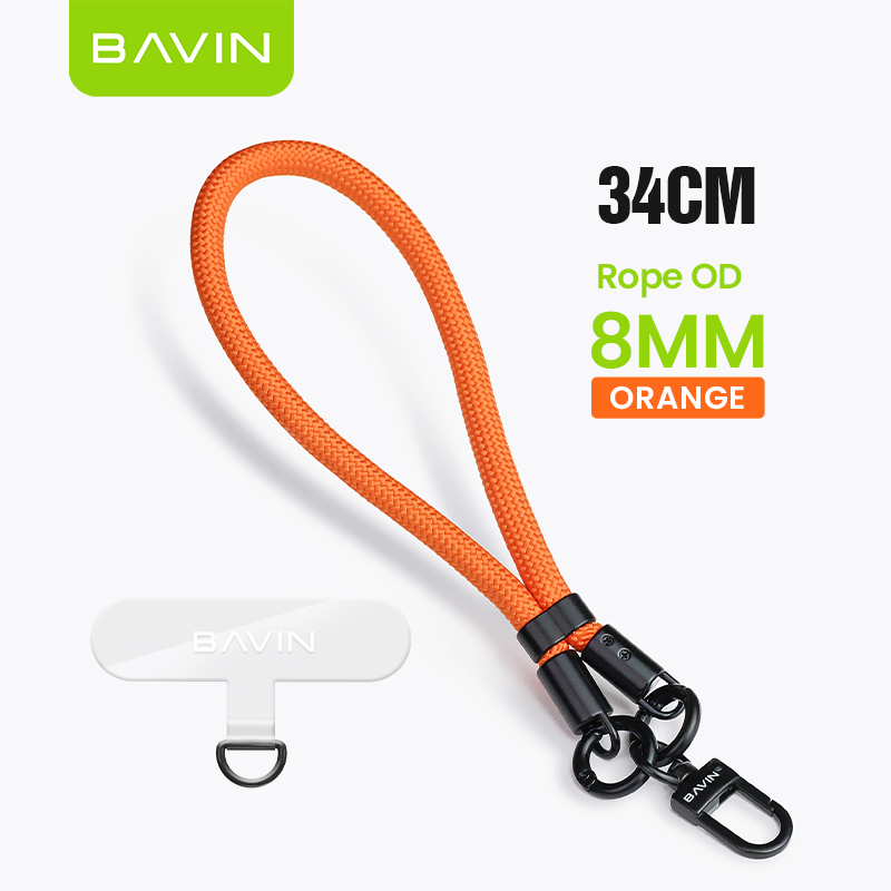 BAVIN E-BE14 Ultra Thick Phone Lanyard Wrist Strap w/Safety Clip for Phone Case