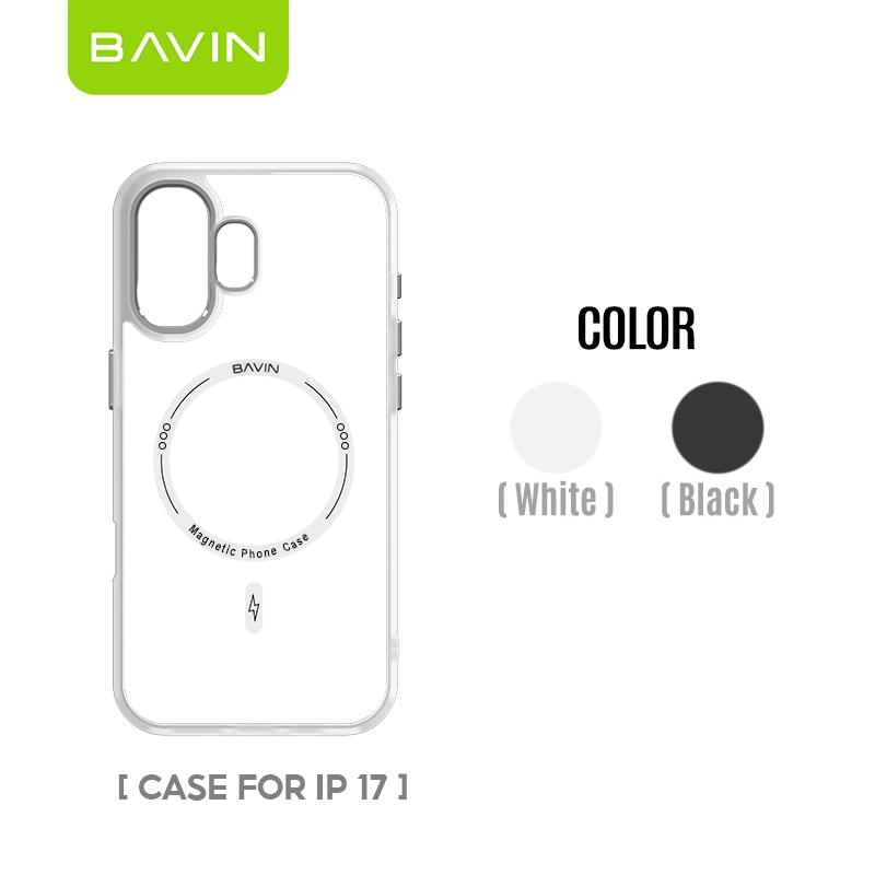 BAVIN Magnetic Case Protective Shockproof Phone Cover for iPhone 17 16 16 Pro Max 15 15 Pro Max 14 14 Pro Max 13 Pro Max