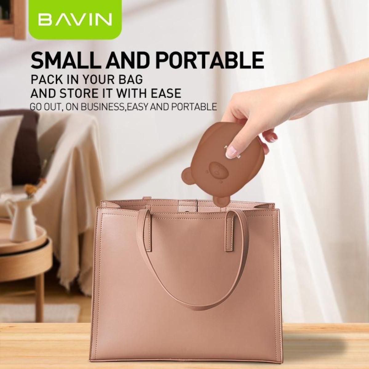BAVIN D-BE03 Mini Bear Storage Bag for Data Cables & Earphones