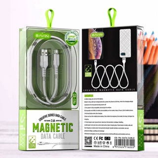 BAVIN U-CB196 2.4A Qualcomm3.0 Portable Magnetic Fast Charging Data Cable for Micro